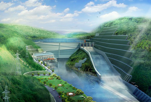 中原镇老挝南塔河1号水电站项目